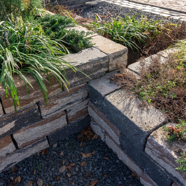 Beton-Mauerstein-Uno