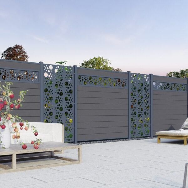 Systemzaun Kingstone one Füllprofil Marble