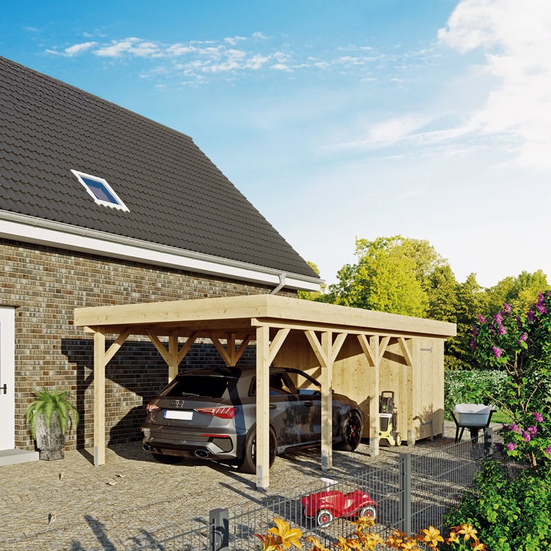 Holz-Carports